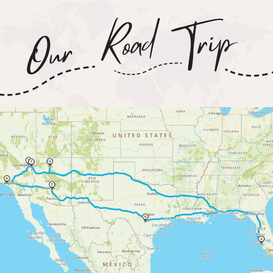 Grab Your Shades, It's Time For A Thrilling Road Trip - Map