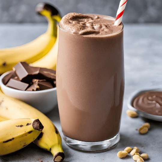 The Best Chocolate & PB Protein Smoothie Ever