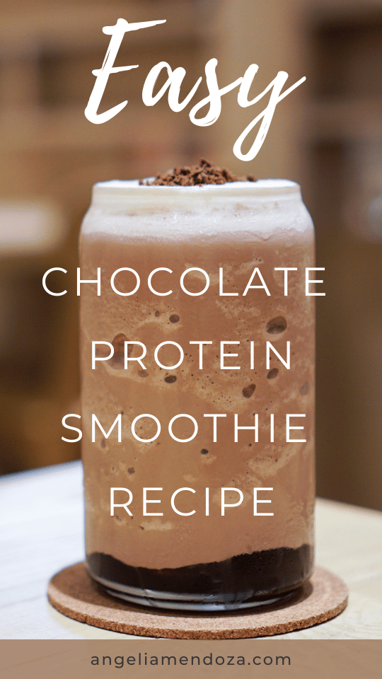 The Best Chocolate & PB Protein Smoothie Ever | Pin