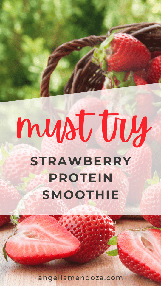 Irresistible Strawberry Protein Smoothie You Will Love | Pin