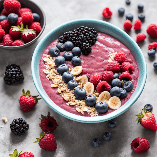 Start Your Day Right with This Quick Smoothie Bowl Recipe | Smoothie bowl with toppings