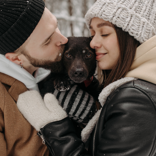 103 Quotes to Ignite Their Inner Spark | Couple with puppy