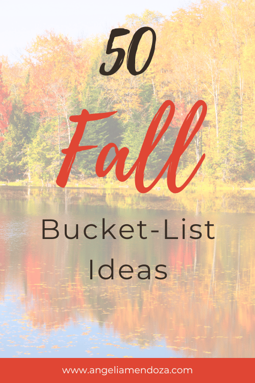 50 Unique Fall Bucket List Ideas | Lake in autumn