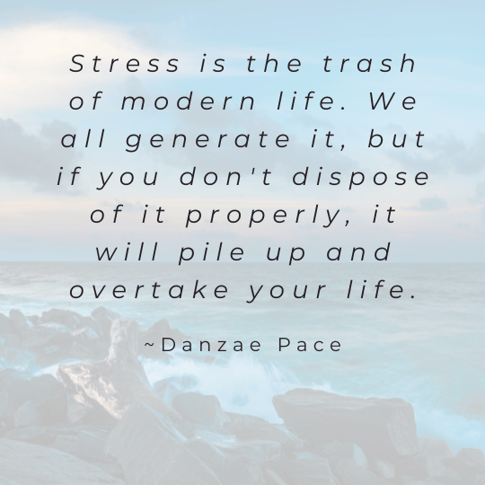 Holistic Stress Management Practices For Women Over 40 | Quote on ocean image